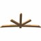 Ekena Millwork Alberta Timber Gable Bracket, Western Red Cedar, 108"W x 49"H x 3 1/2"D x 5 1/2"F, 11/12 Pitch GBW108X49X0406ALB00SWR - alternate 5